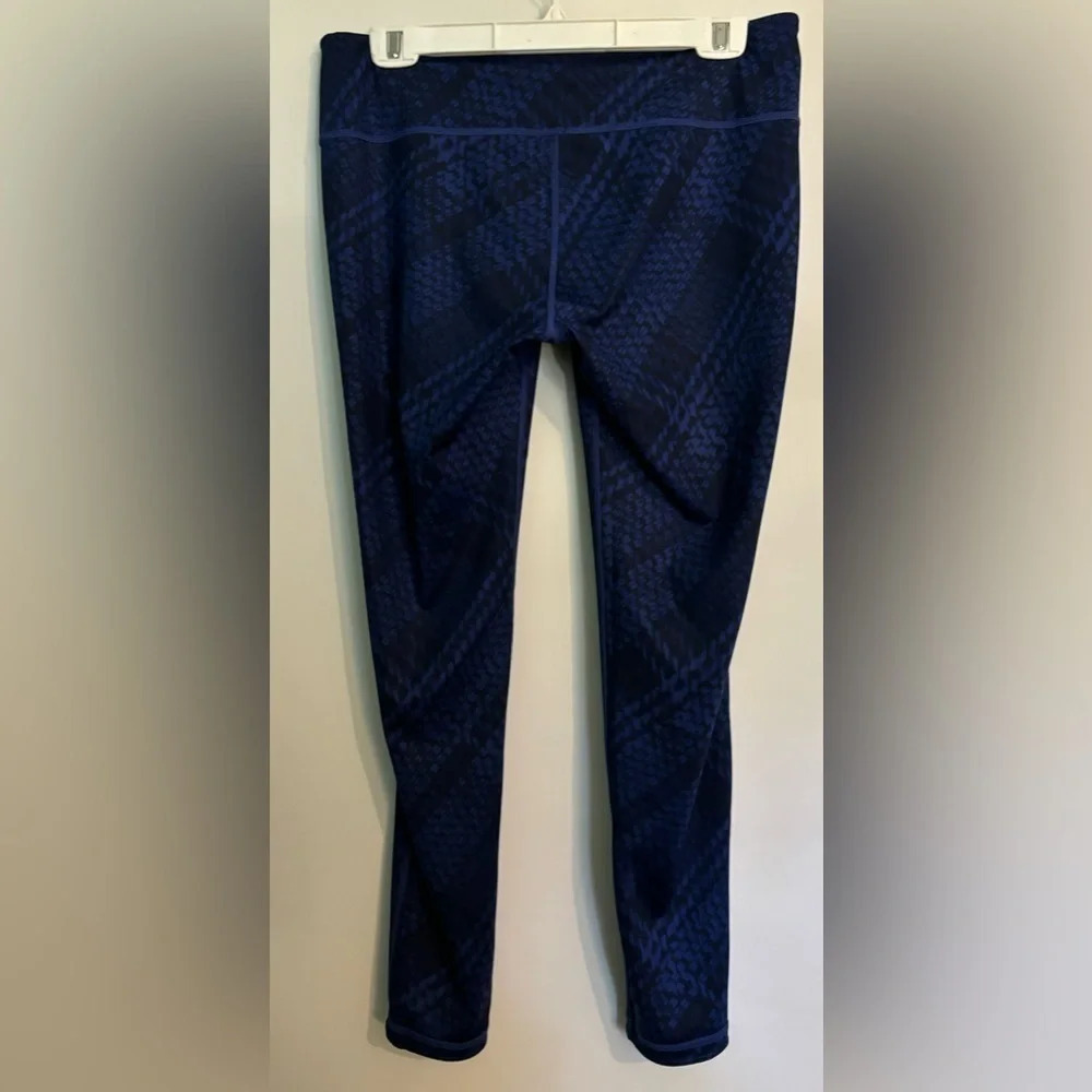 Athleta Westchester Chaturanga Reversible Tight Leggings Navy Womens‎ "Large"